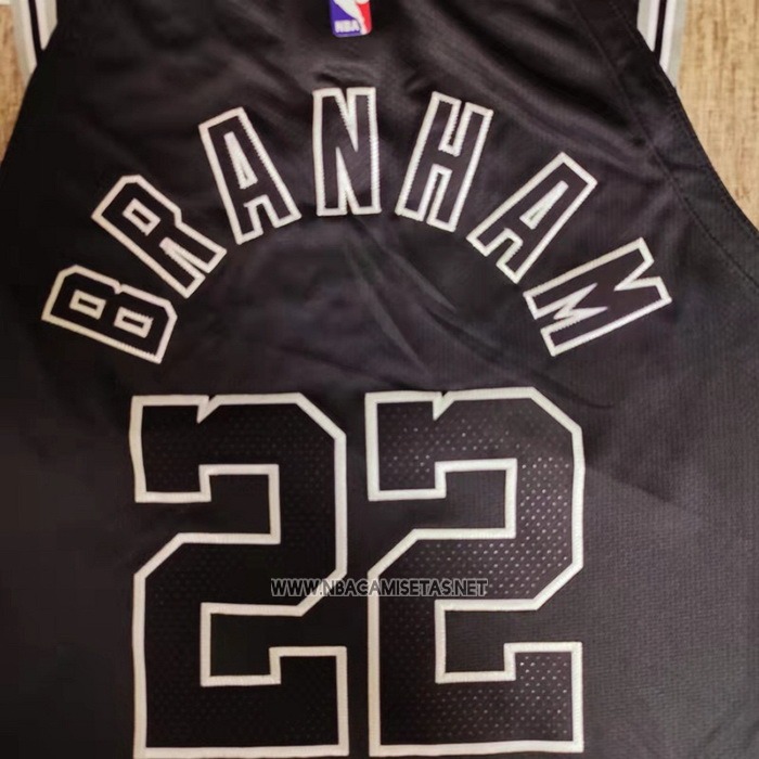 Camiseta San Antonio Spurs Malaki Branham NO 22 Classic Autentico 2022-23 Negro